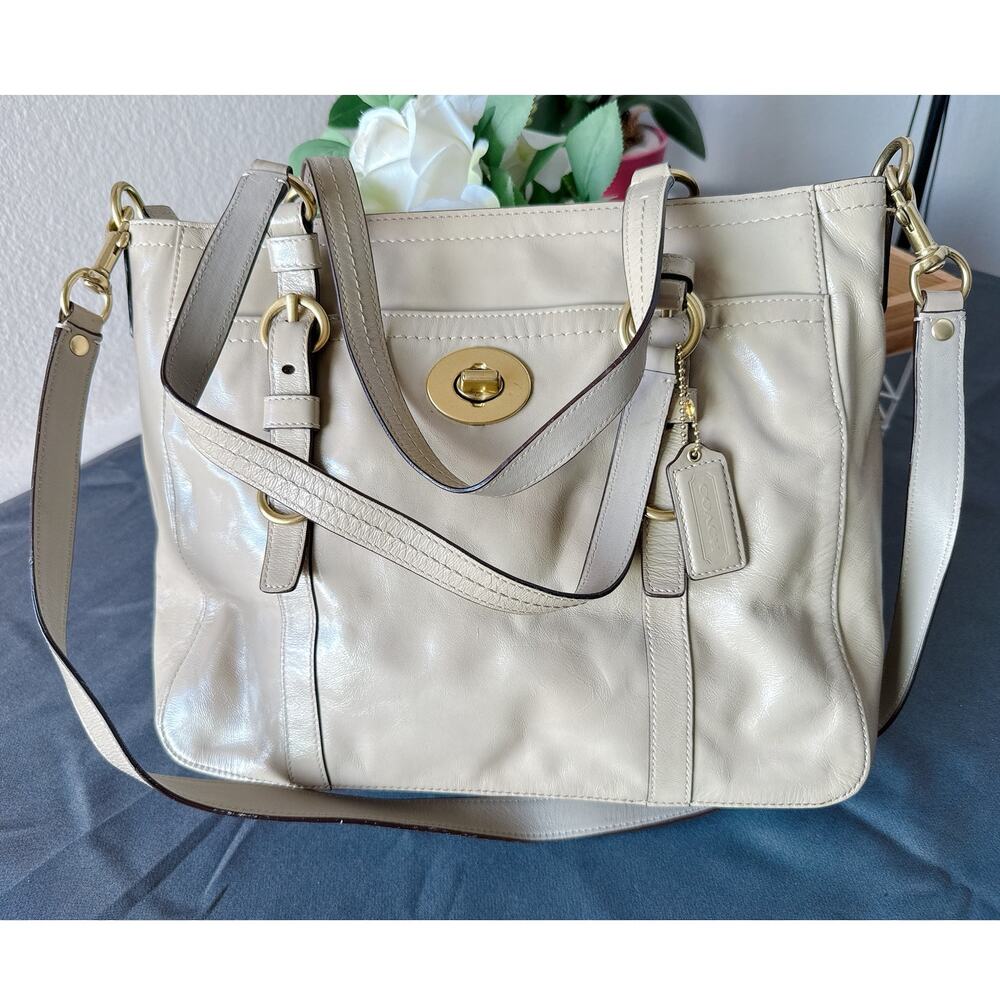 Coach Chelsea Patent Leather Business Tote Bag Purse F14022